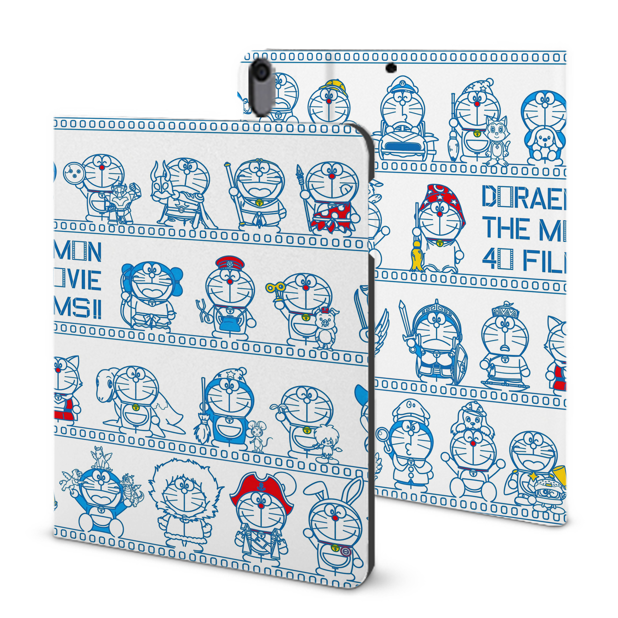 （画像用） ドラえもん Doraemon IPad ケース ブック型 PUレザー TPU 耐衝撃 軽量 薄型 ペン収納なし 全面保護 IPad 各モデル対応